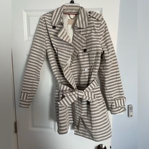Banana Republic striped trench coat